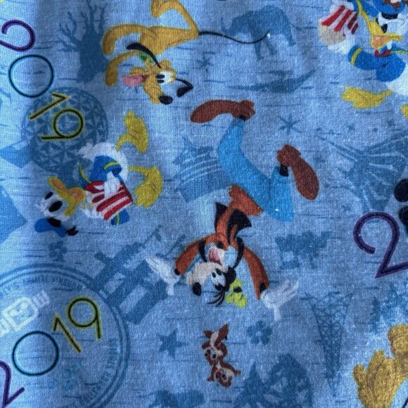 Walt Disney World EPCOT 2019 V-neck Short Sleeve Top Women’s 1X Blue Vacation - Picture 11 of 12